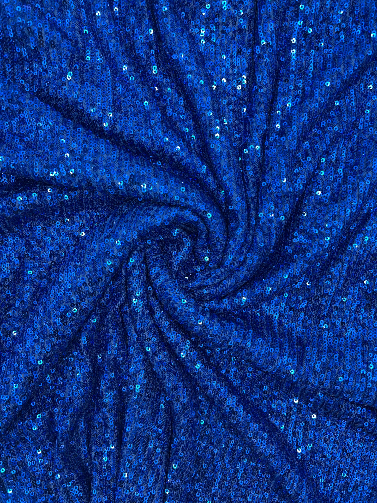 blue sequin