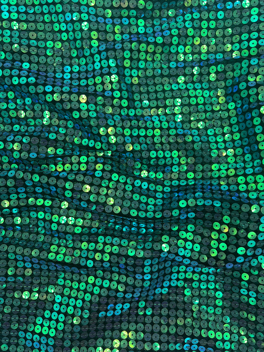 Green Rainbow Sequins