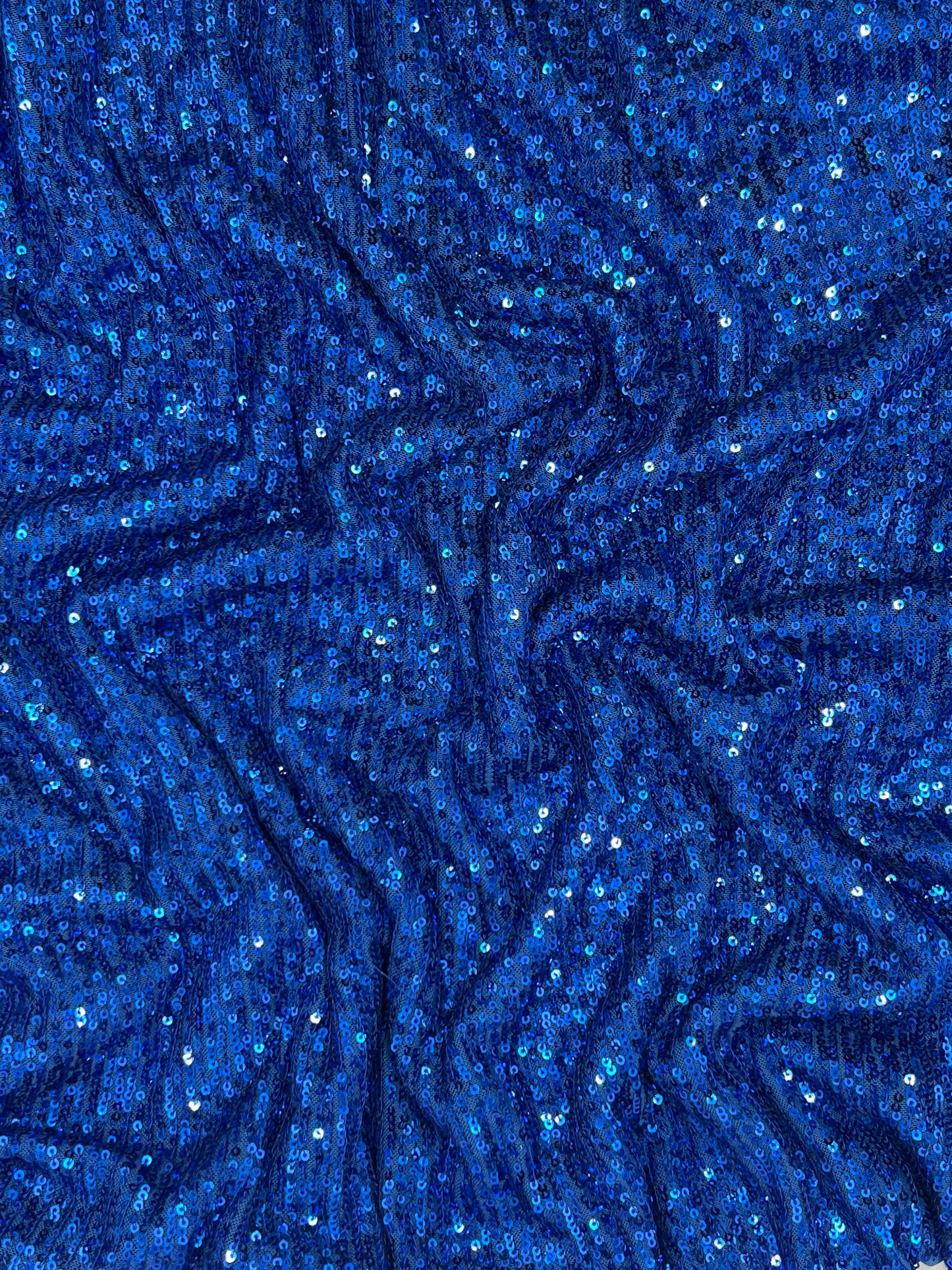 blue sequin