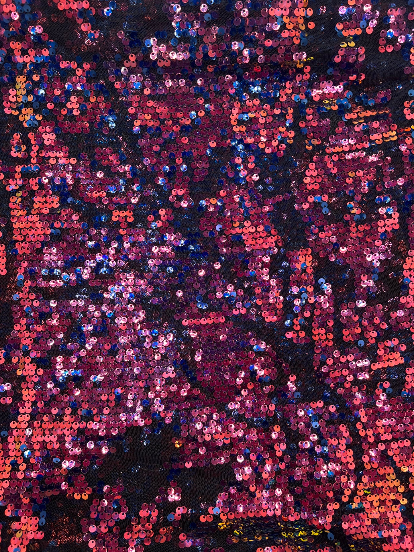 Red rainbow sequins