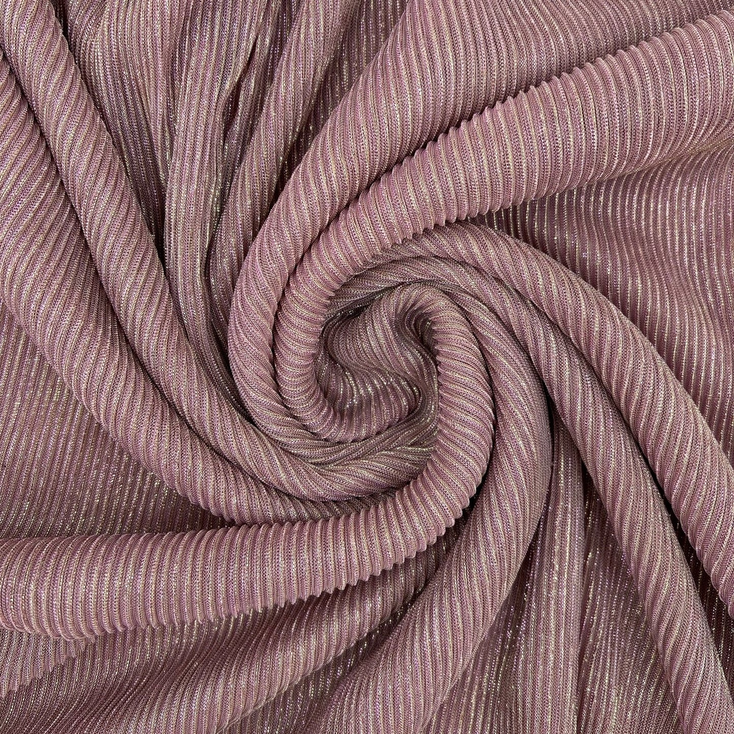 Poly pleated Lurex