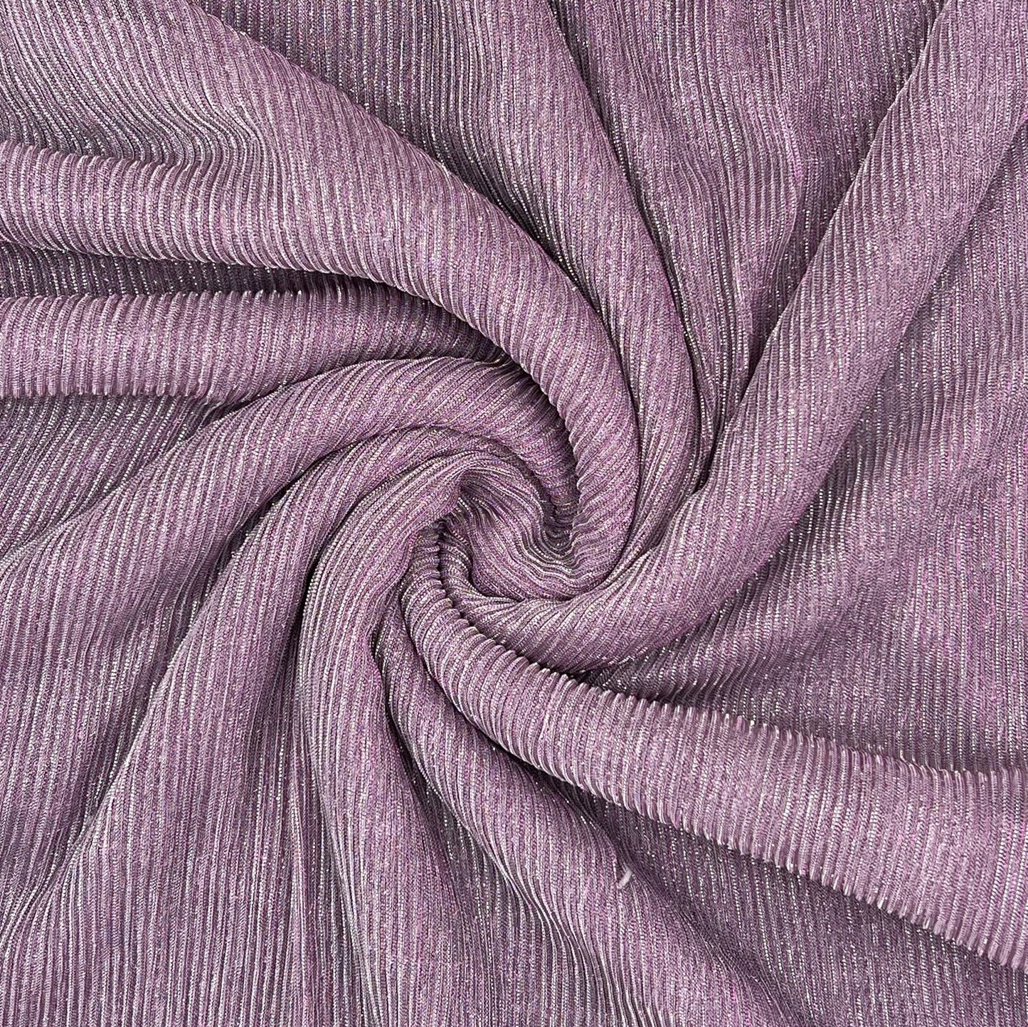 Poly pleated Lurex