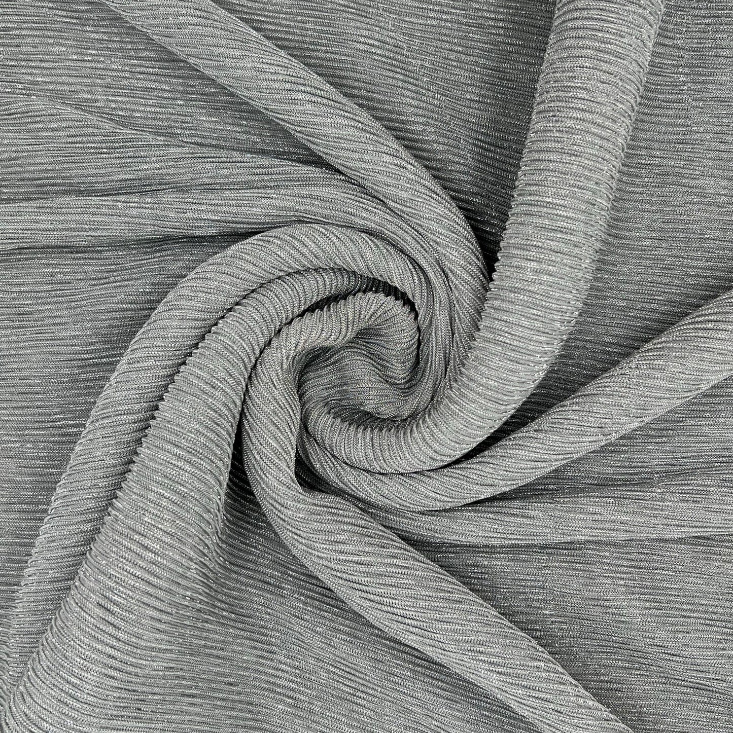 Poly pleated Lurex
